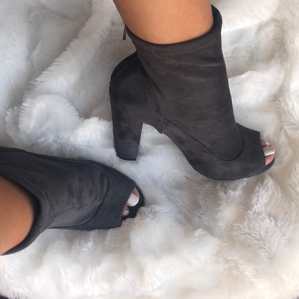 Charcoal Ankle Booties